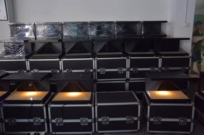 โปรเจคเตอร์โฮโล 22" 3 มิติ กล่องแสดงภาพโฮโล 270 องศา โฮโลพีระมิด ความละเอียดเต็ม HD กล่องแสดงภาพโฮโล 3 มิติ 2