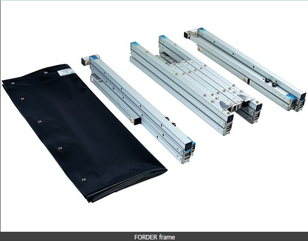 120 นิ้วหน้าหลังโปรเจกชั่น จอโปรเจกชั่นพกพานิดพับเร็ว ด้วยสแตนด์เมทัล 3D PVC Fabric 16