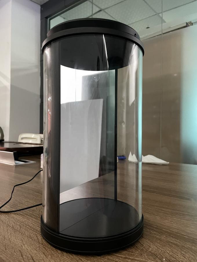 AI Based Interactive 3D Hologram Box, 75 นิ้ว ดิจิทัล มนุษย์รอบ การจัดแสดง สเตน Holotube Holographic Display Box 2