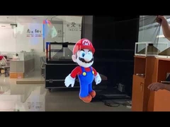 หน้าจอผ้าก๊อซโฮโลแกรมโปร่งใสขนาดใหญ่สำหรับโชว์โฮโลแกรมบนเวที