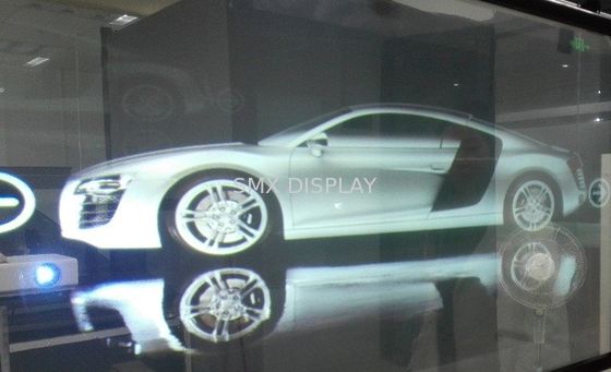 คุณภาพ 3D Holographic Rear Projection Film Adhesive Self Glass 170° View Angle โรงงาน