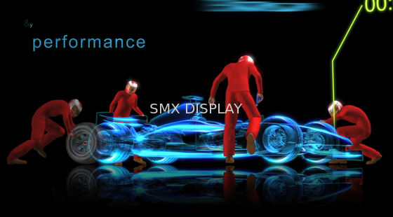 คุณภาพ Pepper Ghost Projection Hologram Foil 3D Transparent Holographic Foil โรงงาน