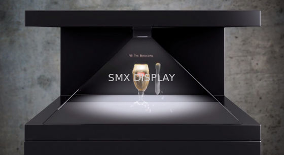 คุณภาพ 1080P Holographic Display 3D Pyramid 32'' Holobox For Innovative Advertising โรงงาน