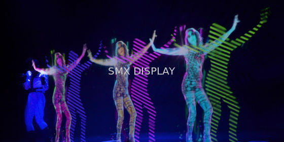คุณภาพ 3D Virtual Holographic Projection System 5x6 meter , Stage Artist holography for Event โรงงาน