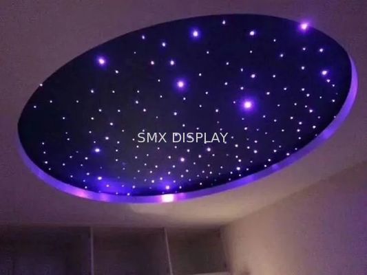 คุณภาพ ชุดฝ้าเพดาน LED Fiber Optic Star 6W RGB สำหรับรถยนต์ / ห้องพร้อม Music Model โรงงาน