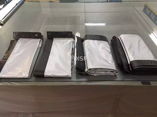 คุณภาพ White Front Projection Screen with black border , outdoor projector screen โรงงาน