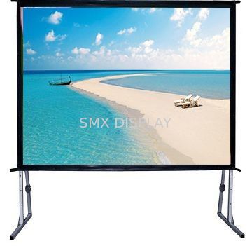 คุณภาพ 120" Fast Fold Projector Screen With Flight Case / Outdoor Rear Projector Fabric Stand โรงงาน