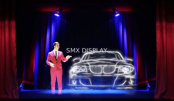 คุณภาพ Reflective 45 Degree Musion Eyeliner Stage Holographic Touch Foil / Light Reflection Foil โรงงาน