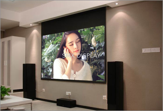 คุณภาพ Ceiling Mount Roll Up Electric 100 inch 16 9 projection screen for Education โรงงาน