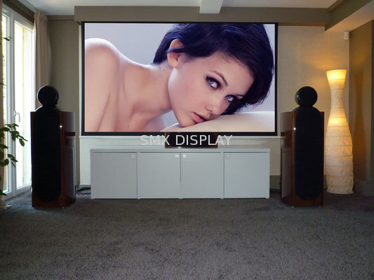 คุณภาพ Collapsible Motorized Projection Screens For Projector / big outdoor portable movie screen 180" โรงงาน