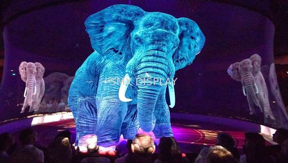 คุณภาพ หน้าจอโฮโลแกรมโปร่งใสโปรเจคเตอร์ Holograohic Projection Scrim สำหรับการแสดงบนเวที โรงงาน