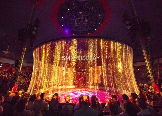 คุณภาพ Polyamide 3D Holographic Projection Scrim Holo Gauze เพื่อประสิทธิภาพ โรงงาน