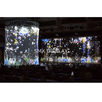 คุณภาพ 360 องศา 3D Effect Projection Holographic Screen projection net Hologram Mesh Screen โรงงาน