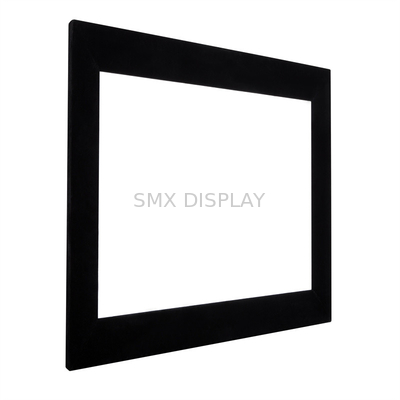 ผ้าด้านหน้า 4K 150 นิ้วจอฉายภาพเฟรมคงที่ Lager หน้าจอโปรเจคเตอร์ HD