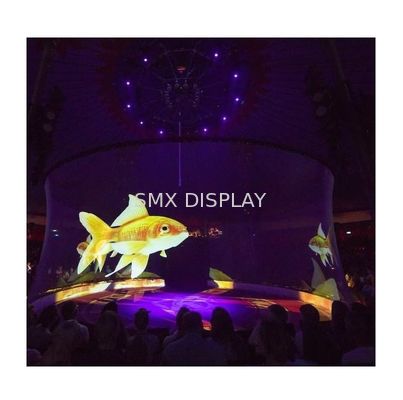 คุณภาพ Holo Gauze 3D Holographic Mesh Projector Screen หน้าจอโฮโลแกรมโปร่งใส โรงงาน
