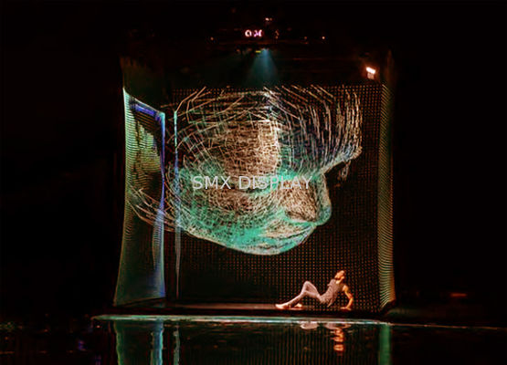 คุณภาพ โฮโลแก๊ส สกรีนการฉาย Holographic Mesh กระจกโปร่งใส สําหรับวงศ์นาฬิกา Holographic โรงงาน