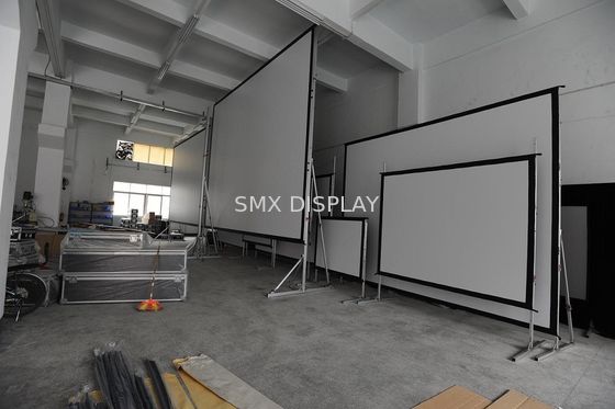 คุณภาพ 200 นิ้ว ด้านหลังและด้านหน้า จอพับเร็ว พร้อมชุดชุดและกรอบเครื่องบิน โรงงาน