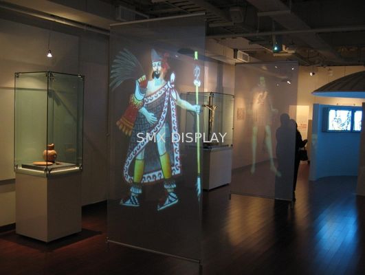 คุณภาพ Hologram Advertising clear rear projection film / Double Sided Projection Screen โรงงาน