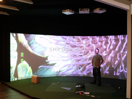 หน้าจอการฉายโค้งแบบกำหนดเอง HD, กรอบหน้าจอคงที่ 180 องศาสำหรับ Flight Simulator