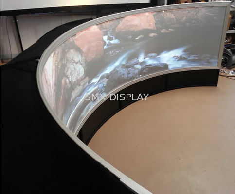 คุณภาพ Dome Cinema Curved Projection Screen จอโปรเจคเตอร์แบบทอผ้า 4K โรงงาน
