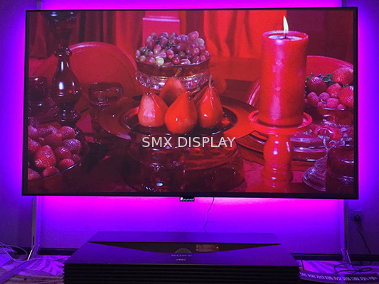 Edgeless Fixed Screen Screen, Fixed Wall โปรเจคเตอร์จอ HDTV 16/9 รูปแบบ 0.8 Gain