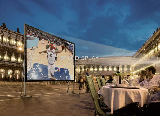 คุณภาพ 300 Inch Fast Fold Projection Screen Front Rear Fabric Outdoor Cinema Large Screen Customize โรงงาน