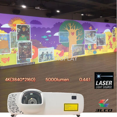 คุณภาพ SMX 4K Resolution 5000 ansi lumens Immersive Short Throw Laser Projector VR Room,Home Theater โรงงาน
