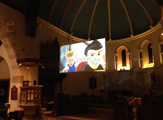 คุณภาพ Adhesive Rear Projection Screen Film , Outdoor Transparent Projection Film โรงงาน