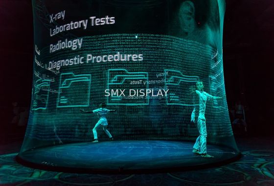 คุณภาพ Holoflex Holo Gauze ล้างหน้าจอการฉายภาพสามมิติแบบโฮโลแกรม โรงงาน