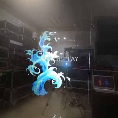 คุณภาพ 3 D Adhesive transparent film for projection screens on glass , 1.52x30m โรงงาน