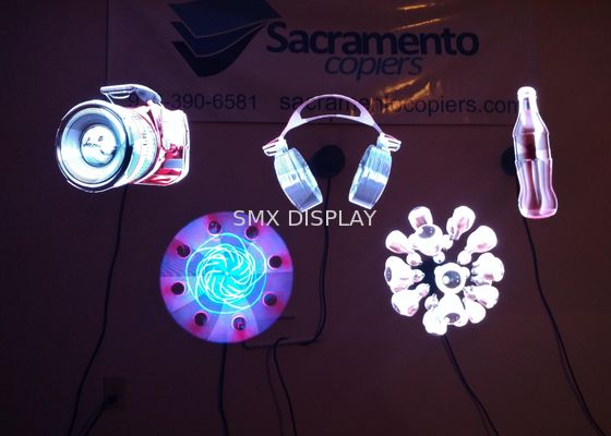 คุณภาพ Holoblade 3D การแสดงภาพสามมิติ 100 x 100 Cm สำหรับโฆษณาในร่ม โรงงาน