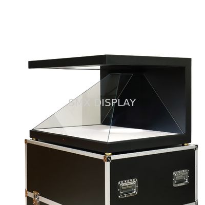 คุณภาพ 42 '' Virtual Projection HD Holographic Display 3D Pyramid พร้อมเสียง โรงงาน