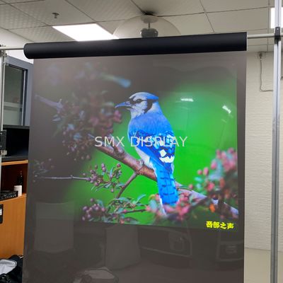 คุณภาพ Transparent Touch holographic rear projection film Vinyl Fabric Lamination โรงงาน