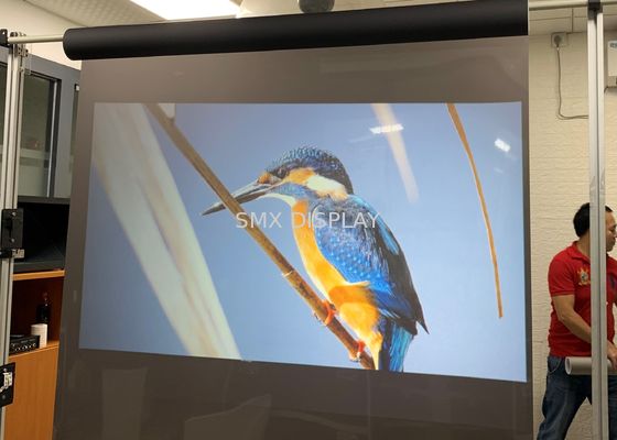 คุณภาพ High Contrast Mirror Rear Projection Film Self Adhesive for window advertising โรงงาน