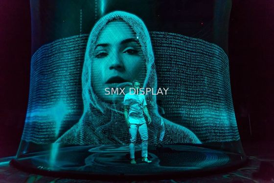 คุณภาพ Hologram Gauze 50m Transparent 3D Holographic Projection Screen โรงงาน