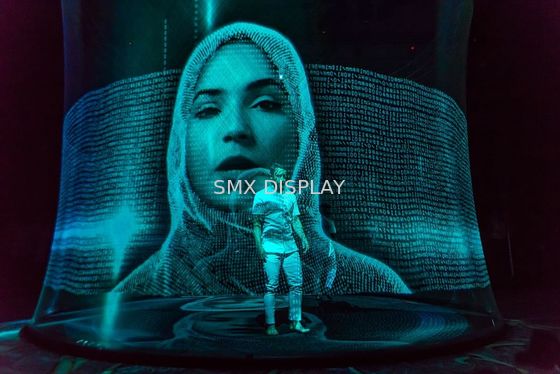 คุณภาพ Pepperscrim หน้าจอตาข่าย 3D โฮโลแกรมที่มองไม่เห็นโปร่งใส โรงงาน