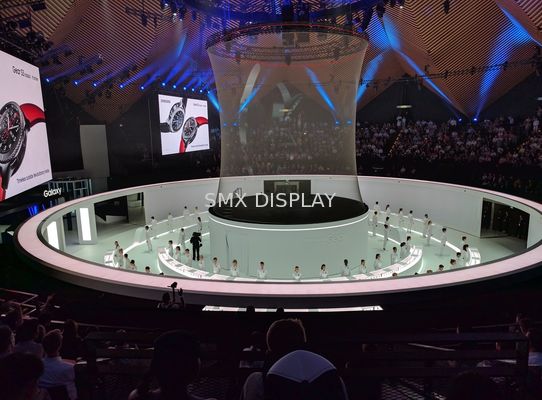 คุณภาพ หน้าจอตาข่ายโฮโลแกรมสีเทากันน้ำดูผ่าน 9x30m สำหรับเหตุการณ์ โรงงาน