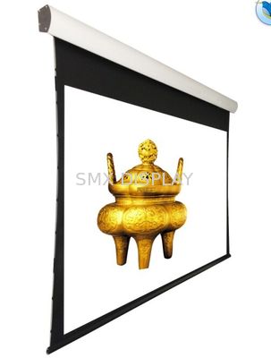 คุณภาพ 150 '' Tensioned เพดาน Recessed หน้าจอมอเตอร์ด้วยการควบคุมระยะไกล โรงงาน