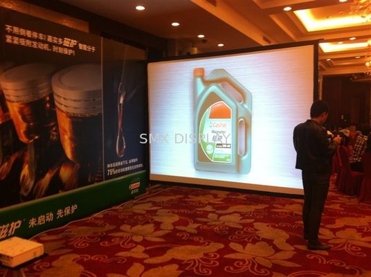 คุณภาพ 16/9 250 "กลางแจ้งและในร่มหน้าจอฉายพับได้อย่างรวดเร็วหน้าจอพับได้อย่างรวดเร็ว โรงงาน