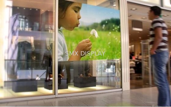 คุณภาพ โฆษณาฉายภาพด้านหลังฟิล์มฉายภาพ 100um สำหรับ Daylight Display โรงงาน