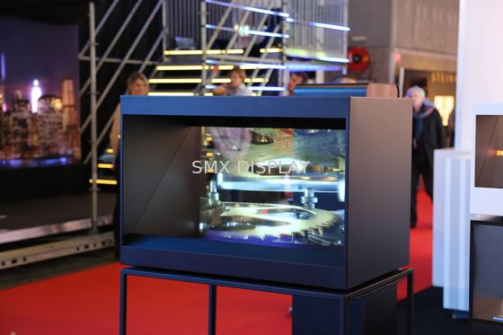 1 มุมมองด้านข้าง 22 นิ้ว LED Light Holocube 3D Holographic Display สำหรับจอแสดงผลขายปลีก