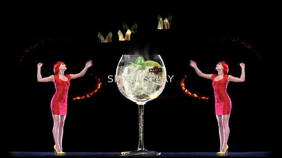 คุณภาพ Digital Holographic Screen 3D Holographic Projection For 3D Hologram Show โรงงาน