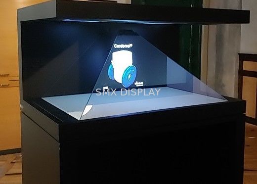 คุณภาพ 3 มิติ โปรเจกชั่นพีระมิด Holographic Display 270 องศา โปรเจกชั่นโฆษณา Player โรงงาน