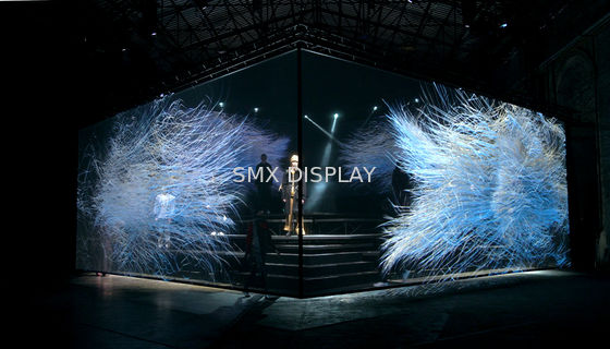 คุณภาพ โปร่งใส 3D Hologram Projection Gauze หน้าจอโฮโลแกรมวัสดุโพลีอะมายด์ โรงงาน